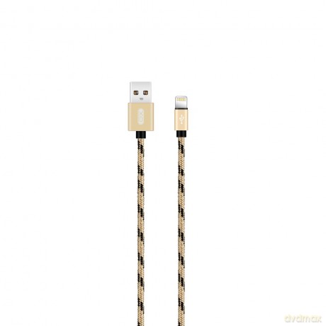 XO Kabel NB10 (USB - Lightning) złoty 2,4A 1m