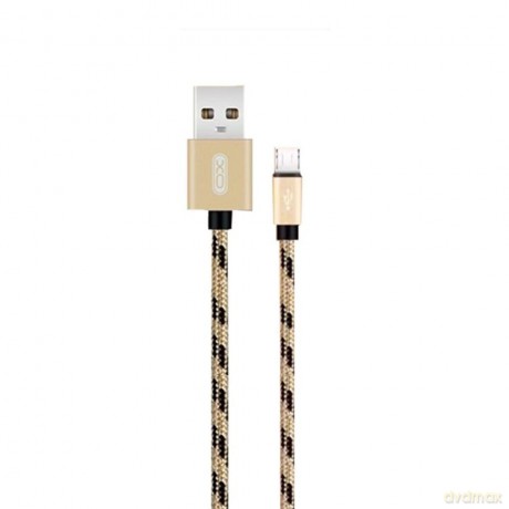 XO Kabel NB10 (USB - microUSB) złoty 2,4A 1m