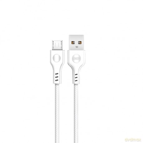 XO Kabel NB107 (USB - microUSB) biały 2,1A 1m