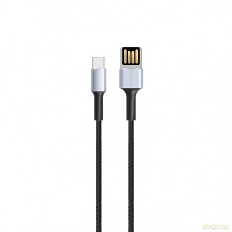 XO Kabel NB116 (USB - USB-C) czarny 2,4A 1m