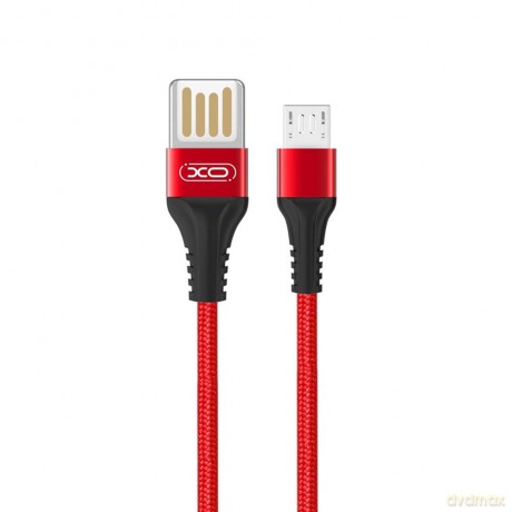XO Kabel NB118 (USB - microUSB) (1 m) 2,1A czerwony