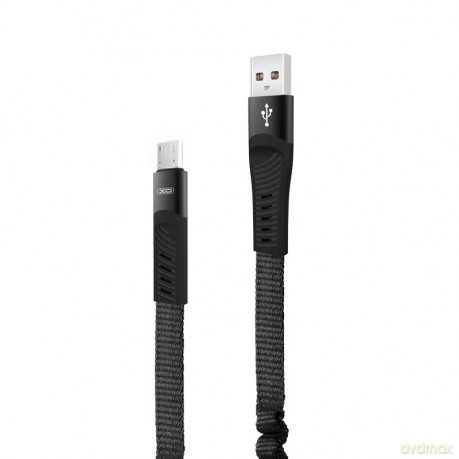 XO Kabel NB127 (USB - microUSB) (1,2 m) 2,1A czarny