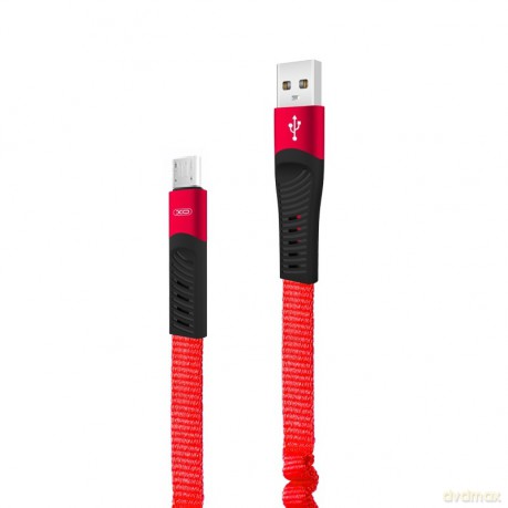 XO Kabel NB127 (USB - microUSB) (1,2 m) 2,1A czerwony