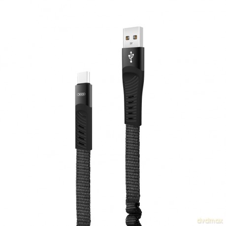 XO Kabel NB127 (USB - USB-C) (1,2 m) 2,1A czarny