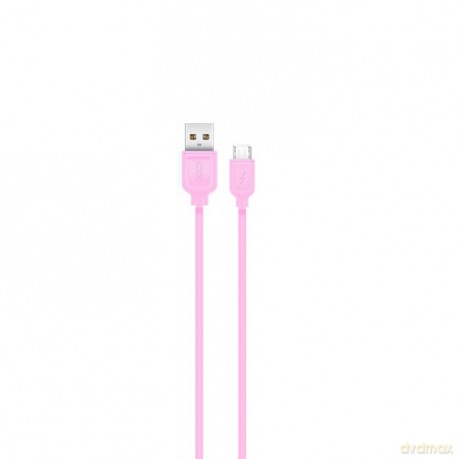 XO Kabel NB36 (USB - microUSB) (1 m) 2,1A różowy