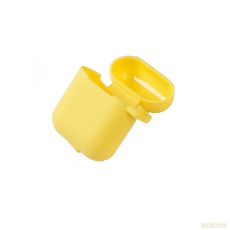 XO Pokrowiec do Apple AirPods plus smycz żółty Silicon