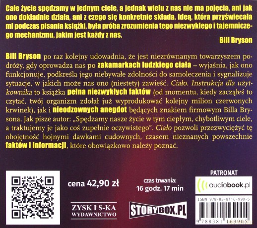 Ciało. Instrukcja dla użytkownika - Bill Bryson [AUDIOBOOK]