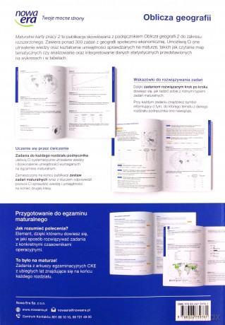 Nowe geografia Oblicza geografii Karty pracy maturalne 2 liceum i technikum zakres rozszerzony - Violetta Feliniak, Ewa Jaworska, Bogusława Marczewska, Sebastian Ropel [KSIĄŻKA]
