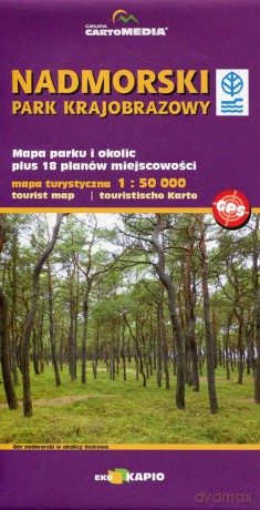 Nadmorski Park Krajobrazowy mapa turystyczna 1:50 000