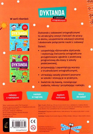 Szkoła na szóstkę Dyktanda z zabawami ortograficznymi klasa 2 [KSIĄŻKA]