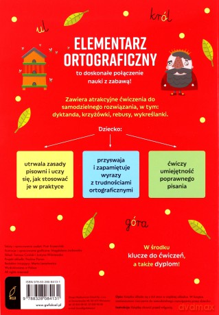 Szkoła na szóstkę Elementarz ortograficzny - Marta Krzemińska [KSIĄŻKA]