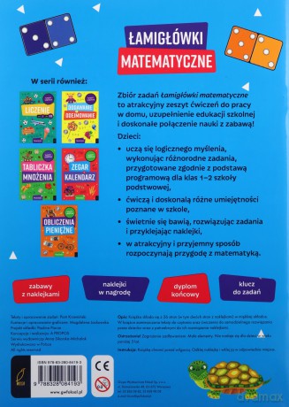 Szkoła na szóstkę Łamigłówki matematyczne [KSIĄŻKA]