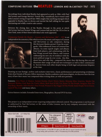 Lennon & Mccartney: Composing Outside the Beatles 1967-1972 [DVD]
