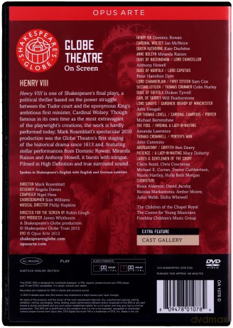 William Shakespeare: Henry VIII [DVD]