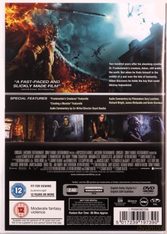 I, Frankenstein (Ja, Frankenstein) [DVD]
