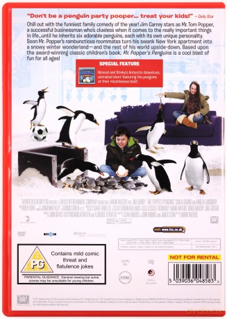 Mr Poppers' Penguins (Pan Popper i jego pingwiny) [DVD]