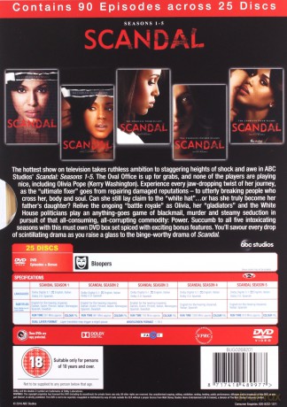 Scandal: Seasons 1-5 (Skandal: Sezon 1-5) [25DVD]