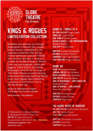 Shakespeare's Globe Collection: Kings and Rogues [4DVD]