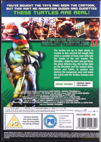 Teenage Mutant Ninja Turtles 2 - The Secret of the Ooze (Wojownicze Żółwie Ninja II) [DVD]