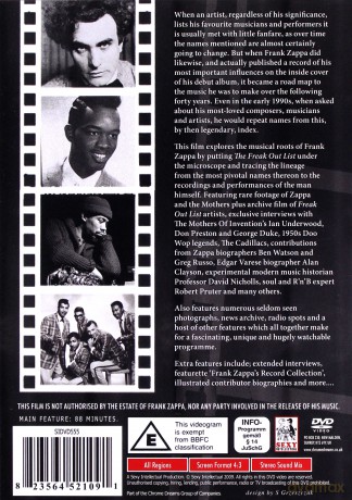 Frank Zappa: The Freak-Out List [DVD]