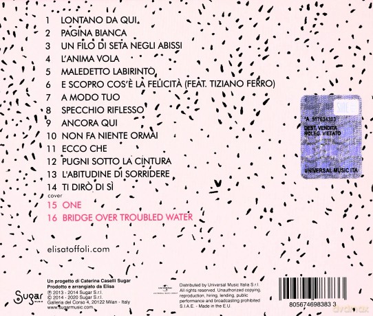 Elisa: L'Anima Vola [CD]