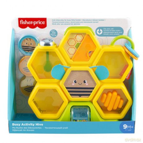 Fisher-Price Kolorowe zwierzątka Pracowita pszczółka - zabawka aktywizująca