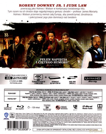 Sherlock Holmes: Gra cieni [Blu-Ray 4K]+[Blu-Ray]