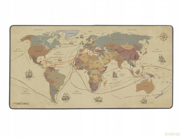 Duża podkładka pod mysz Natec Mapa Odkrywcy 800x400