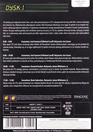 24 Godziny Sezon 2 Dysk 1 [DVD]