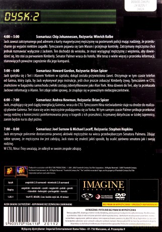 24 Godziny Sezon 1 Dysk 2 [DVD]