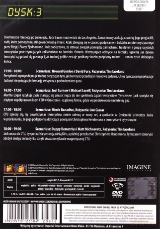 24 Godziny Sezon 5 Dysk 3 [DVD]