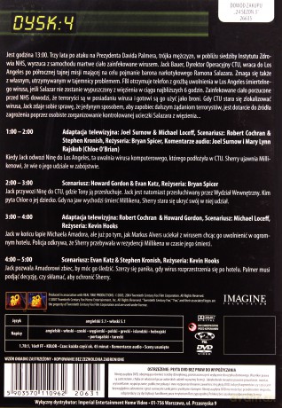 24 Godziny Sezon 3 Dysk 4 [DVD]