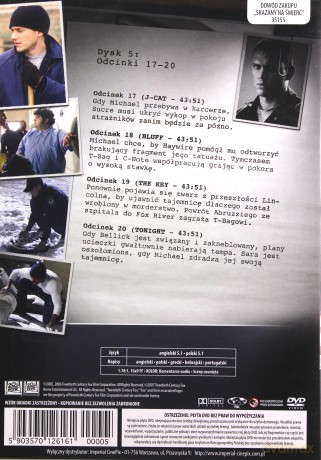 Skazany na Śmierć Sezon 1 Dysk 5 [DVD]
