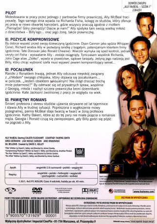 Ally McBeal Sezon 1 Odcinki 1-3 [DVD]