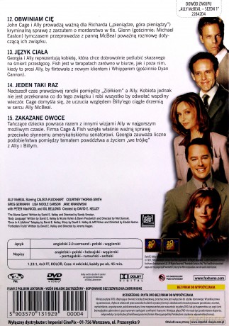 Ally McBeal Sezon 1 Odcinki 12-15 [DVD]