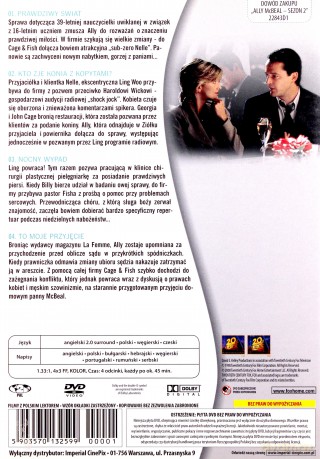 Ally McBeal Sezon 2 Odcinki 1-4 [DVD]
