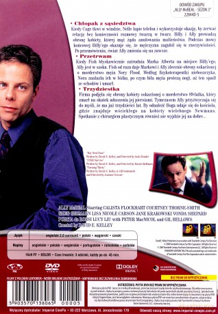 Ally McBeal Sezon 3 Odcinki 16-18 [DVD]