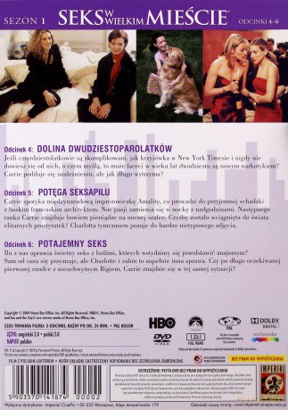 Seks w Wielkim Mieście Sezon 1 Odcinki 4-6 [DVD]