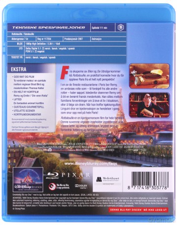 Ratatouille (Ratatuj) (Disney) [Blu-Ray]