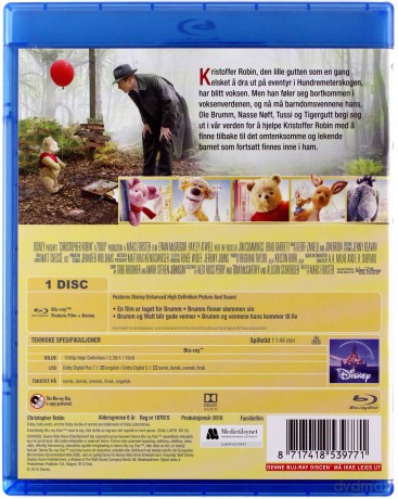 Christopher Robin (Krzysiu, gdzie jesteś?) (Disney) [Blu-Ray]