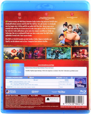 Wreck-It Ralph (Ralph Demolka) (Disney) [Blu-Ray]