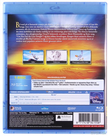 The Lion King (Król Lew) (Disney) [Blu-Ray]