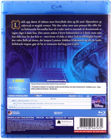 Beauty and the Beast (Piękna i Bestia) (Disney) [Blu-Ray]