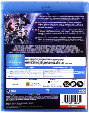 Avengers: Endgame (Koniec Gry) [Blu-Ray]