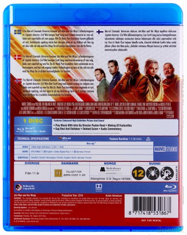 Ant-Man and the Wasp (Ant-Man i Osa) [Blu-Ray]