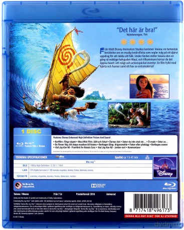 Moana (Vaiana: Skarb oceanu) (Disney) [Blu-Ray]