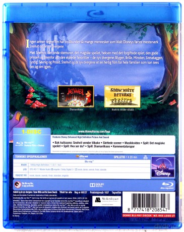 Snow White and the Seven Dwarfs (Królewna Śnieżka i siedmiu krasnoludków) (Disney) [Blu-Ray]
