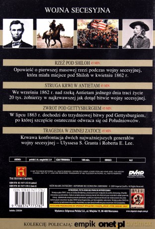 Wojna Secesyjna 1861-1865 [DVD]