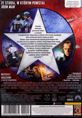 Captain America Pierwsze Starcie [DVD]
