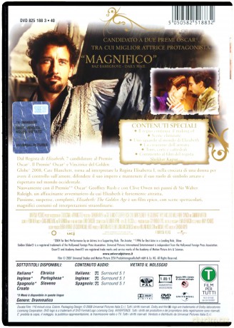 Elizabeth: The Golden Age (Elizabeth: Złoty wiek) [DVD]